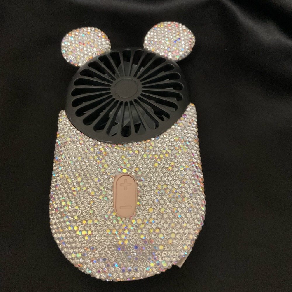 SOLD! Glam hand held fan